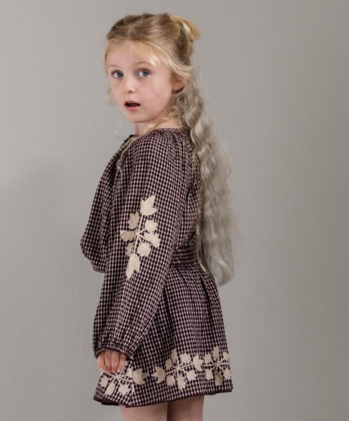 Meisjes blouse lange mouw bordeaux