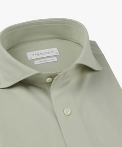 Heren overhemd lange mouw groen