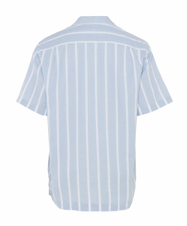Overhemd korte mouw blauw