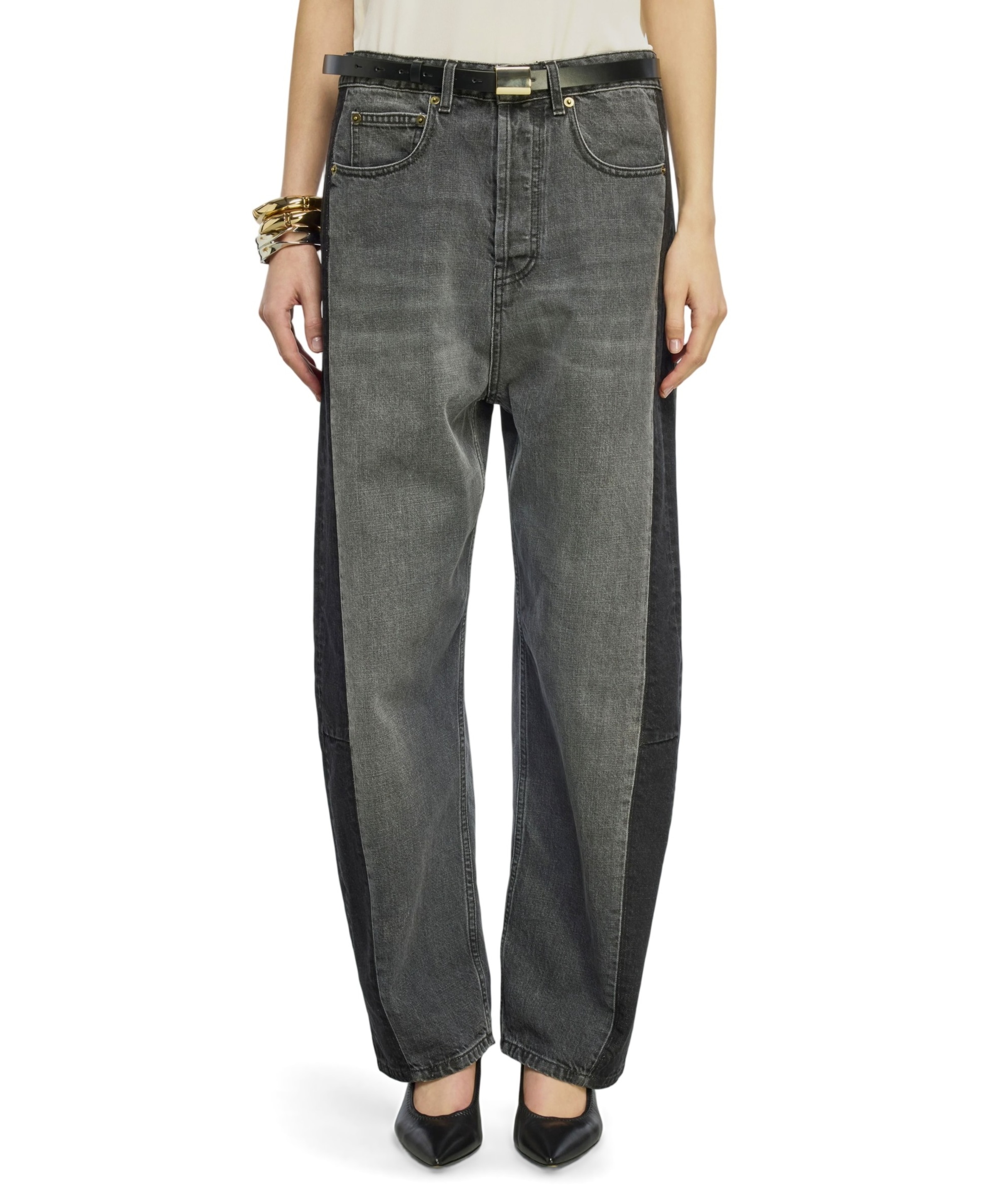 dames jeans grijs