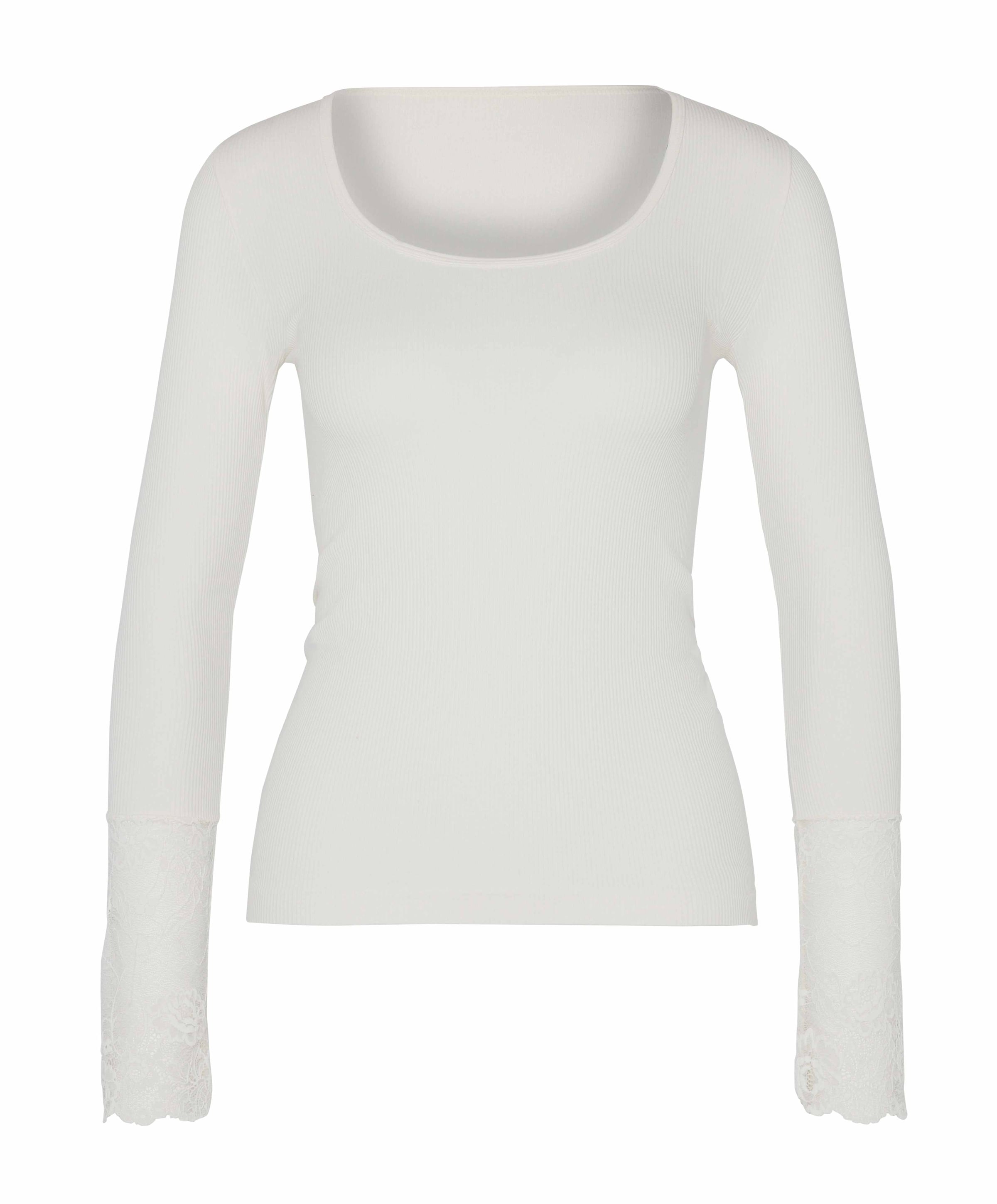 Dames longsleeve ecru