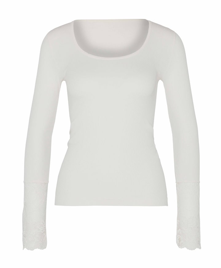 Dames longsleeve ecru
