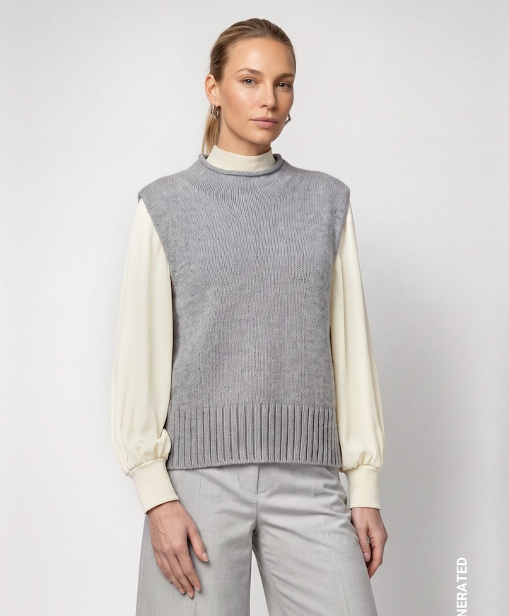 Dames spencer grijs