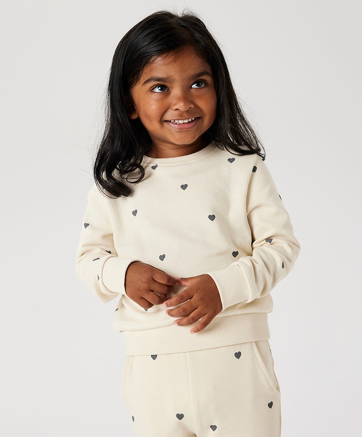 Meisjes sweater beige