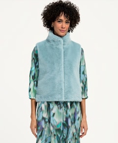 Dames gilet blauw