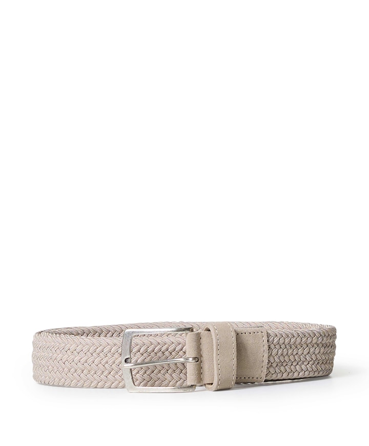 Heren riem beige