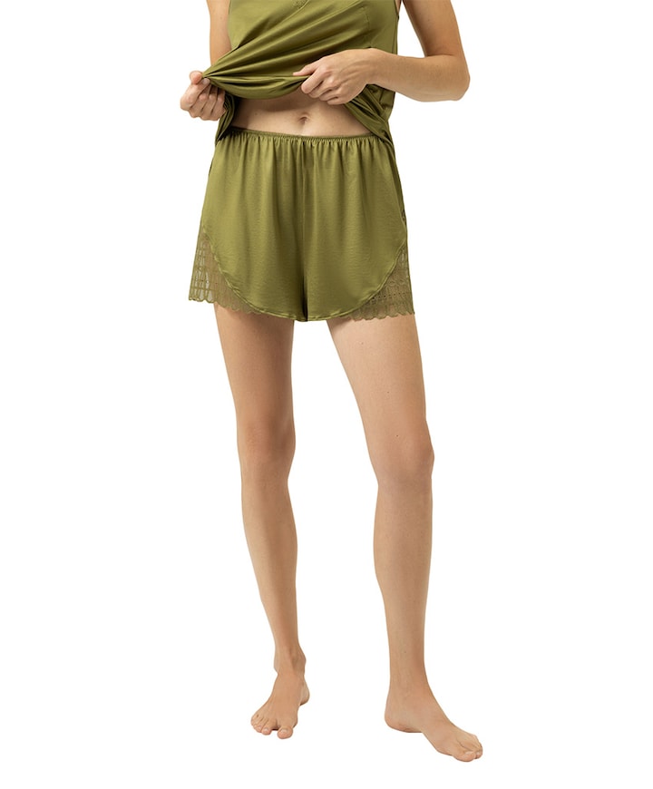 Dames pyjamashort groen