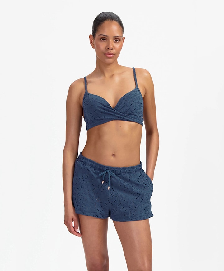 Dames shorts blauw