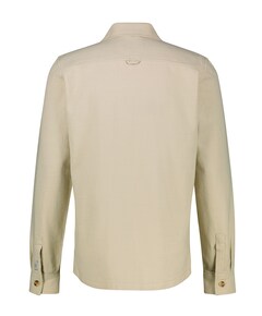 Heren overhemd lange mouw beige