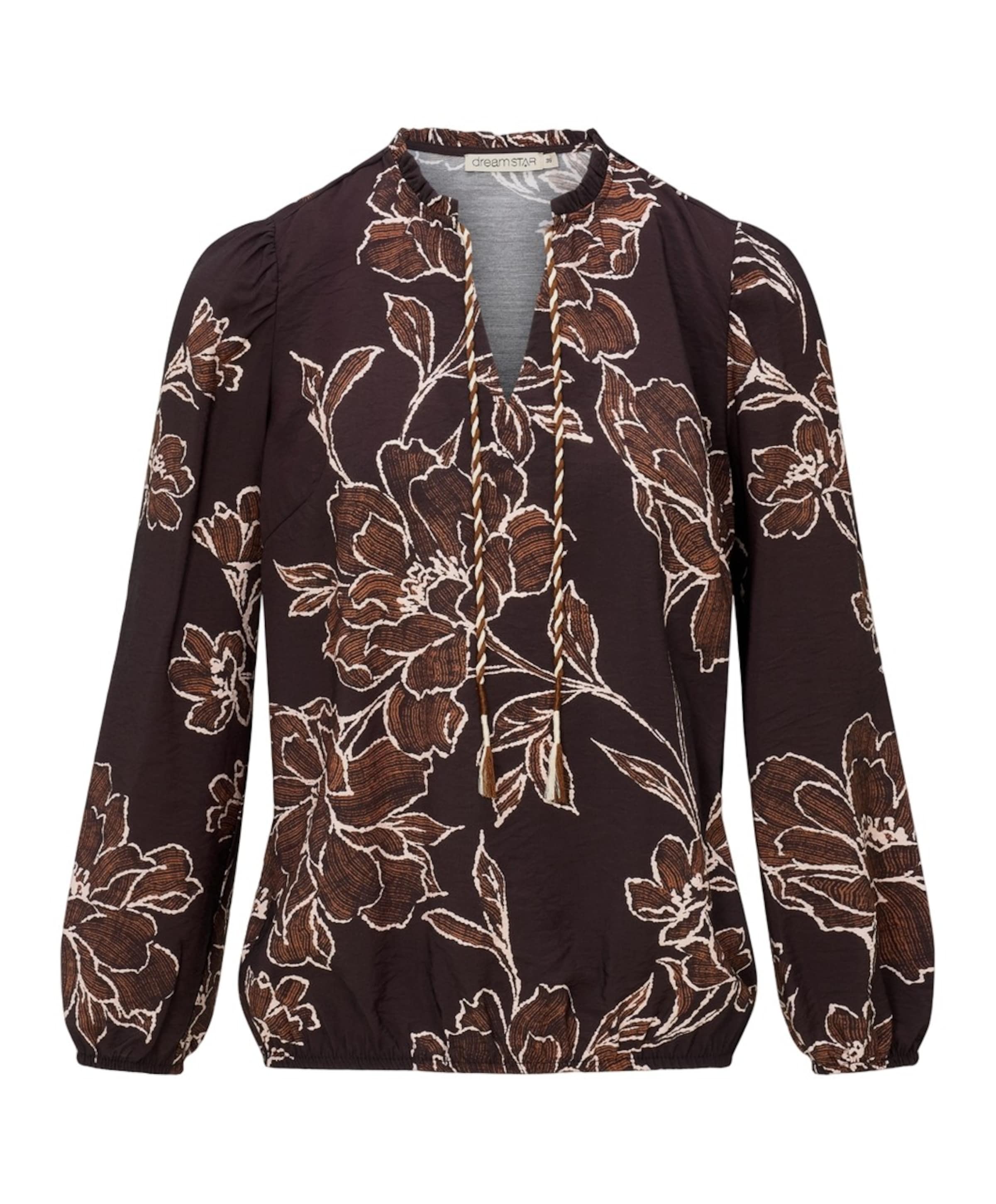 Dames blouse bruin