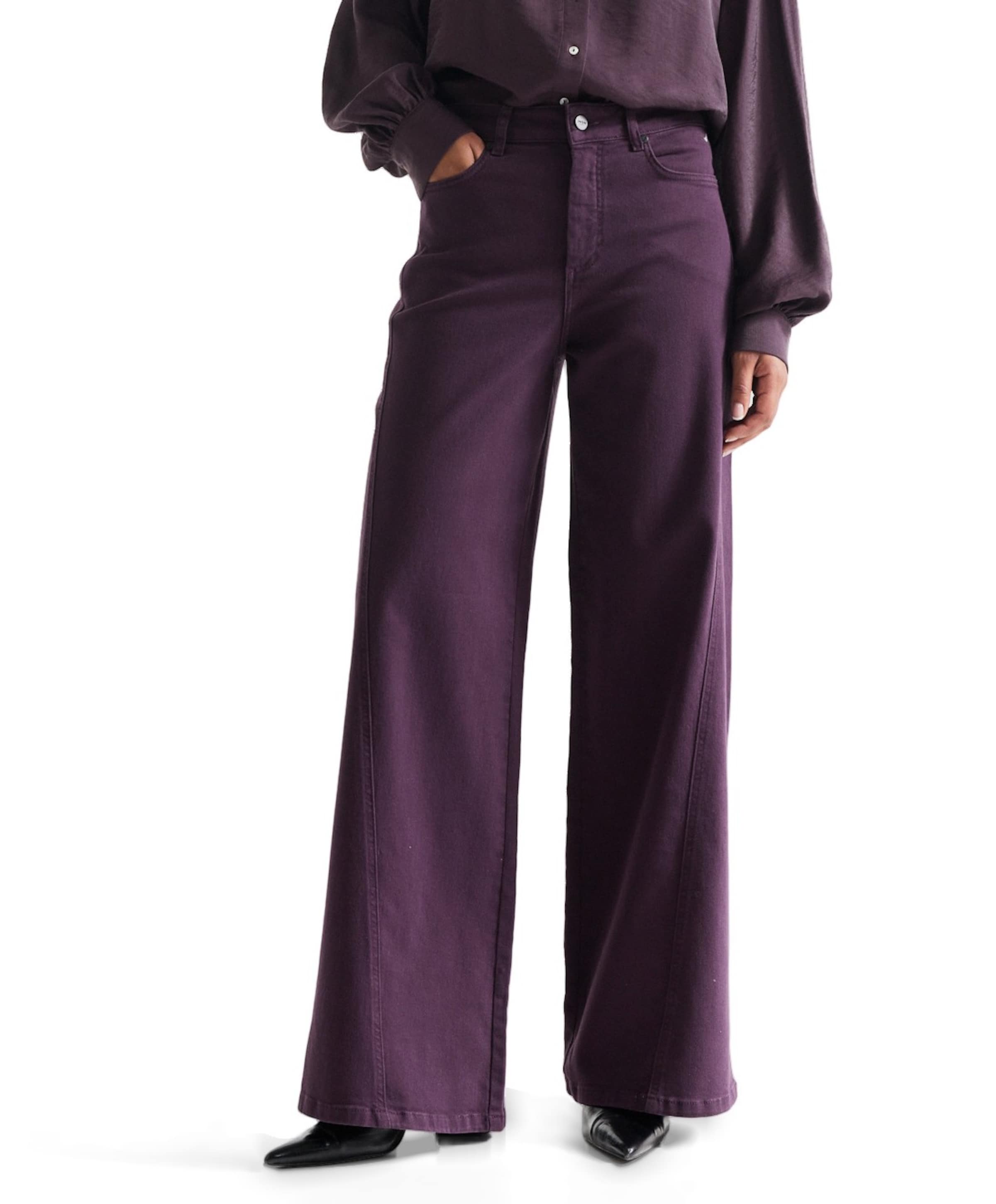 JONE hd 457 wide leg dames jeans paars