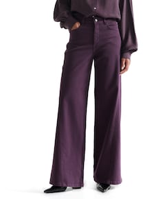 JONE hd 457 wide leg dames jeans paars