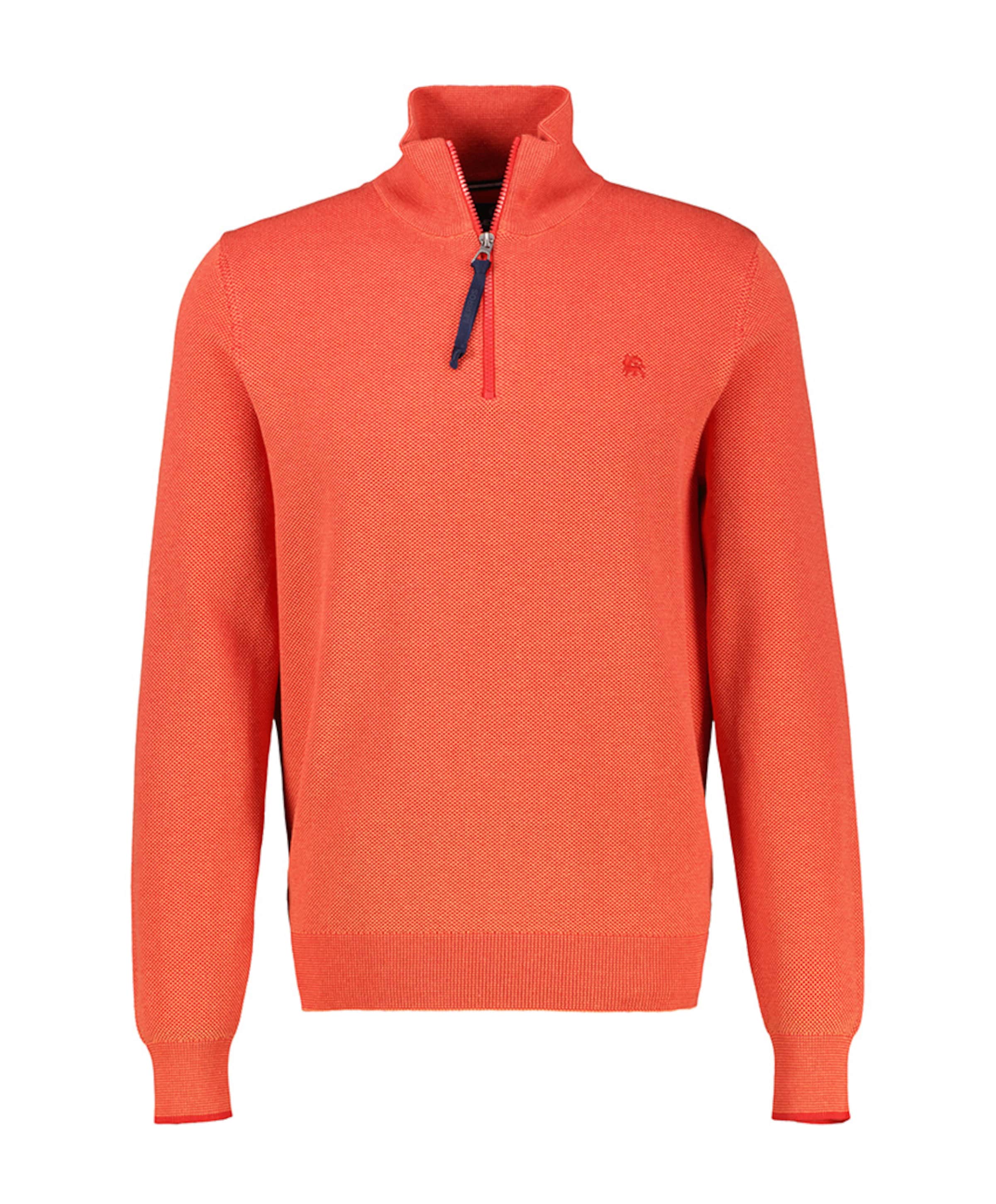 Heren trui met rits rood