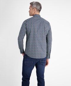 Overhemd lange mouw blauw