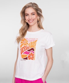 Dames T-shirt ecru