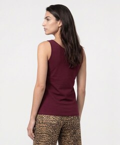 Dames top bordeaux