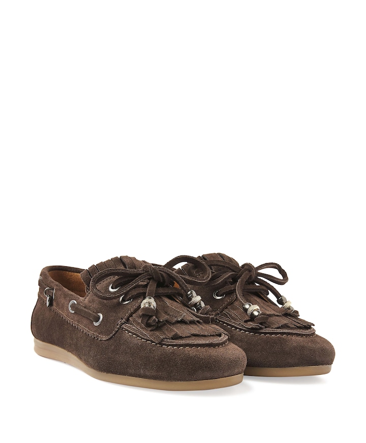 June Loua dames loafers bruin