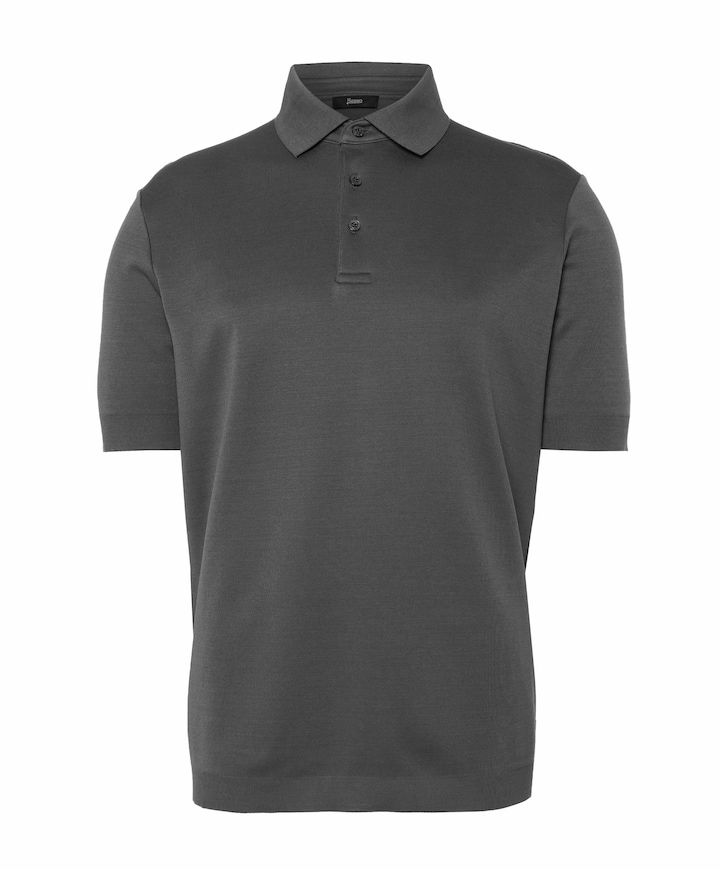 Heren polo grijs