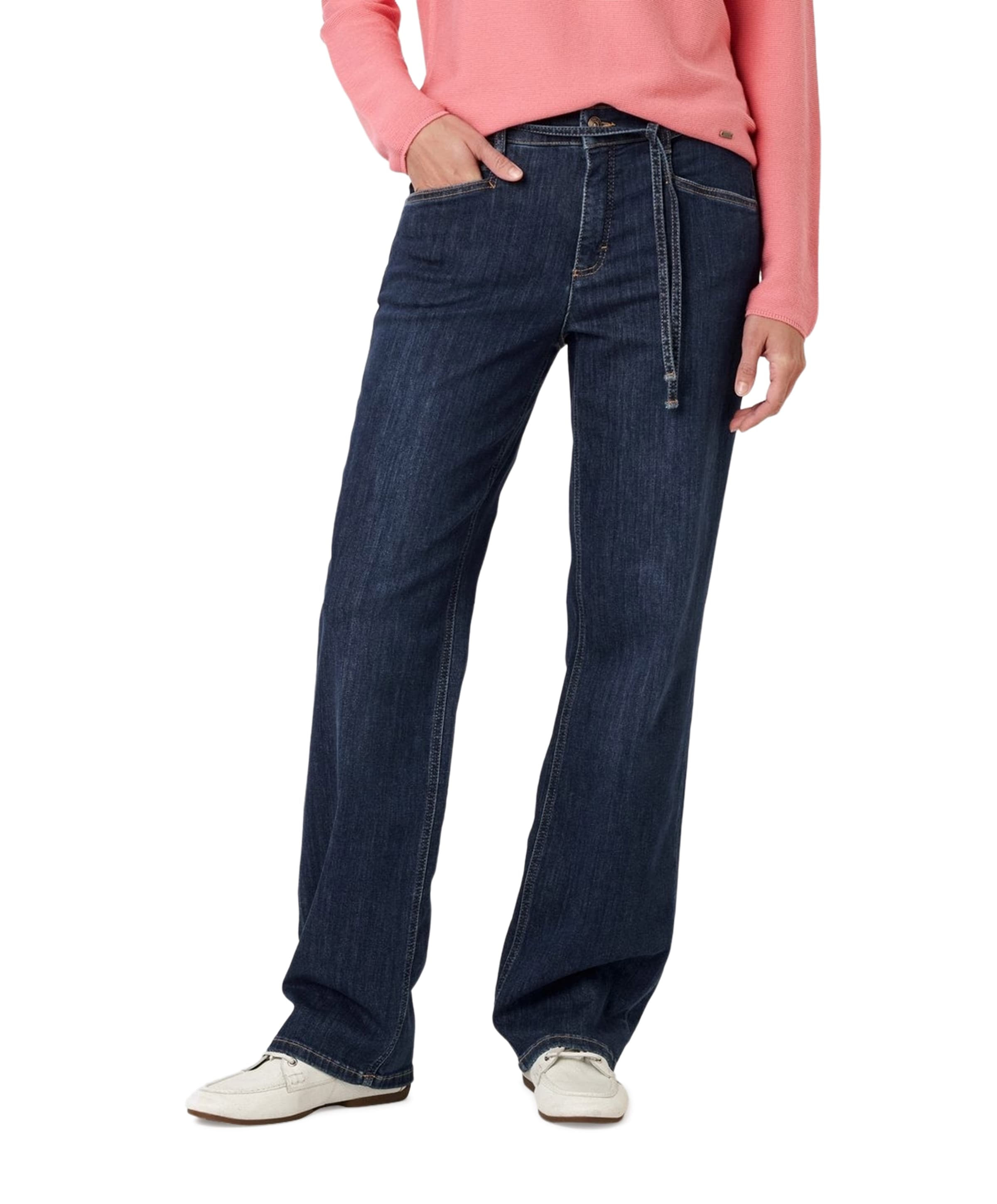 Liv Straight dames jeans blauw