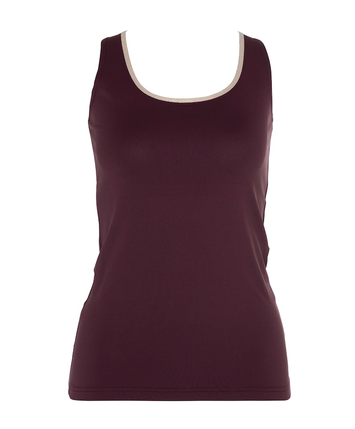 Dames top bordeaux