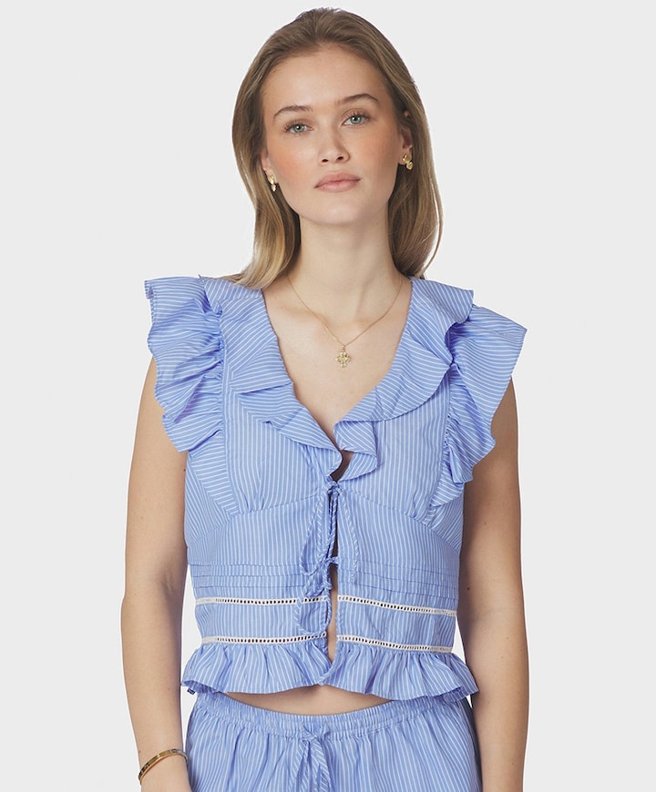 Dames top blauw