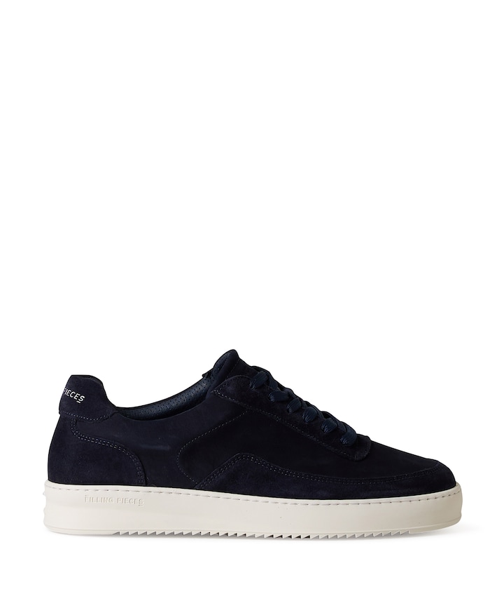 Mondo Suede Grain heren sneakers blauw