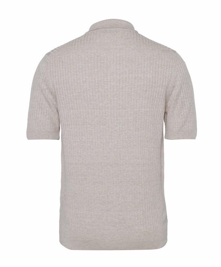 Heren polo beige