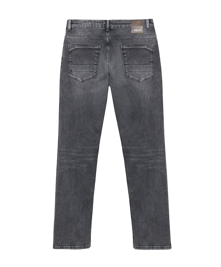 Straight Wide Fit jongens jeans grijs