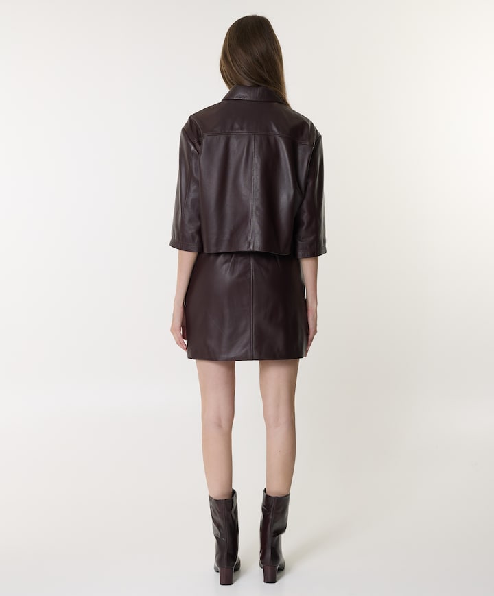 Dames jas bordeaux