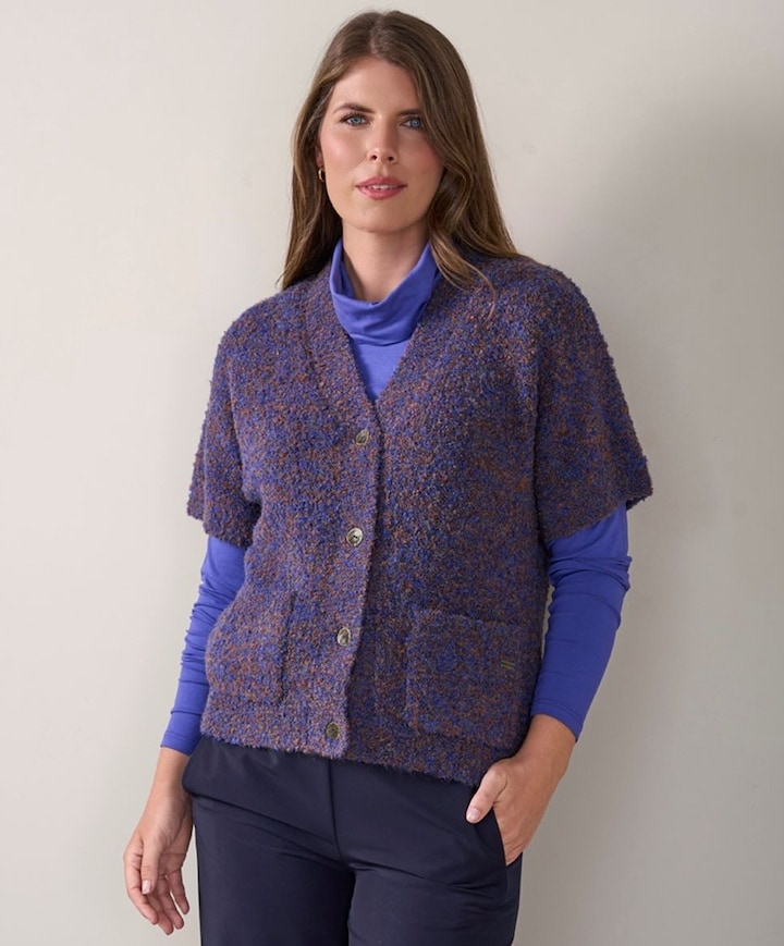 Dames vest blauw