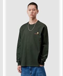 Heren longsleeve groen