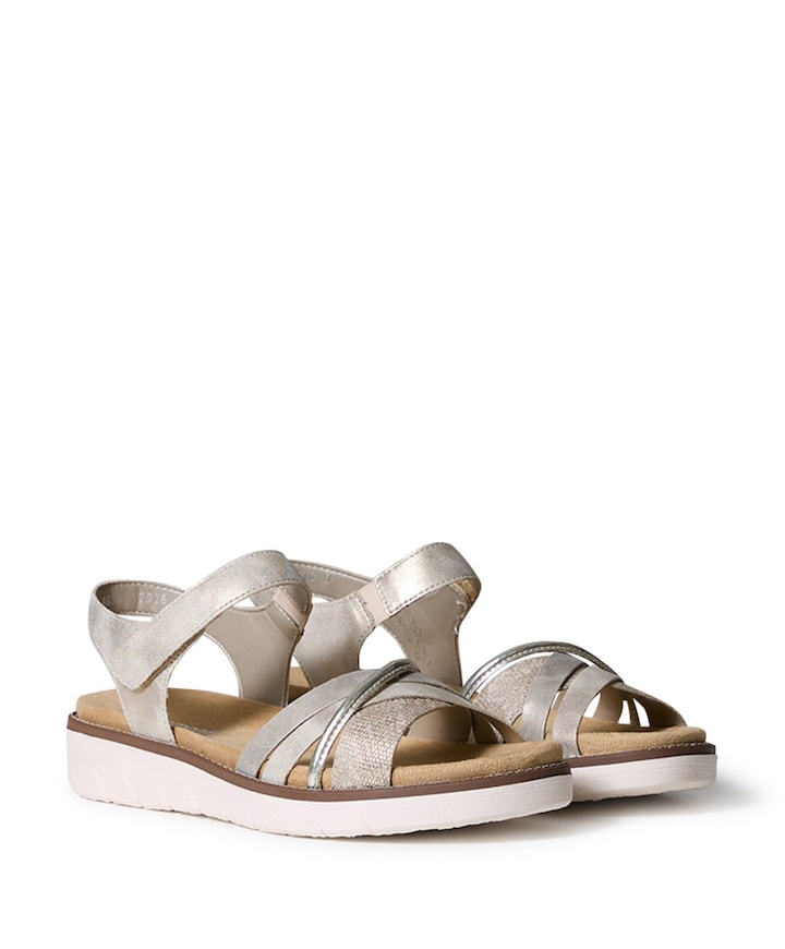 dames sandalen beige