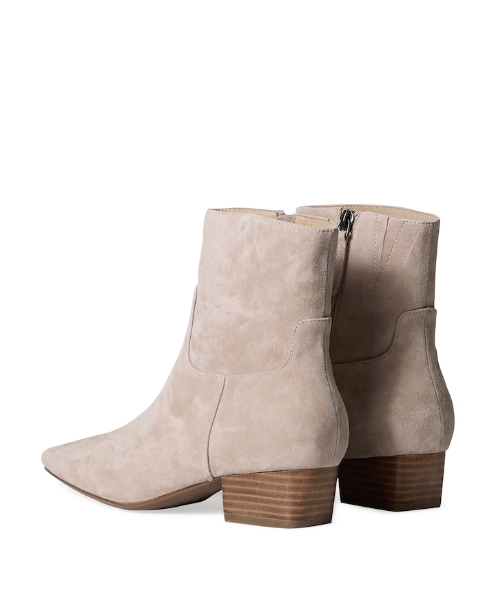 Carabella dames enkellaarzen beige