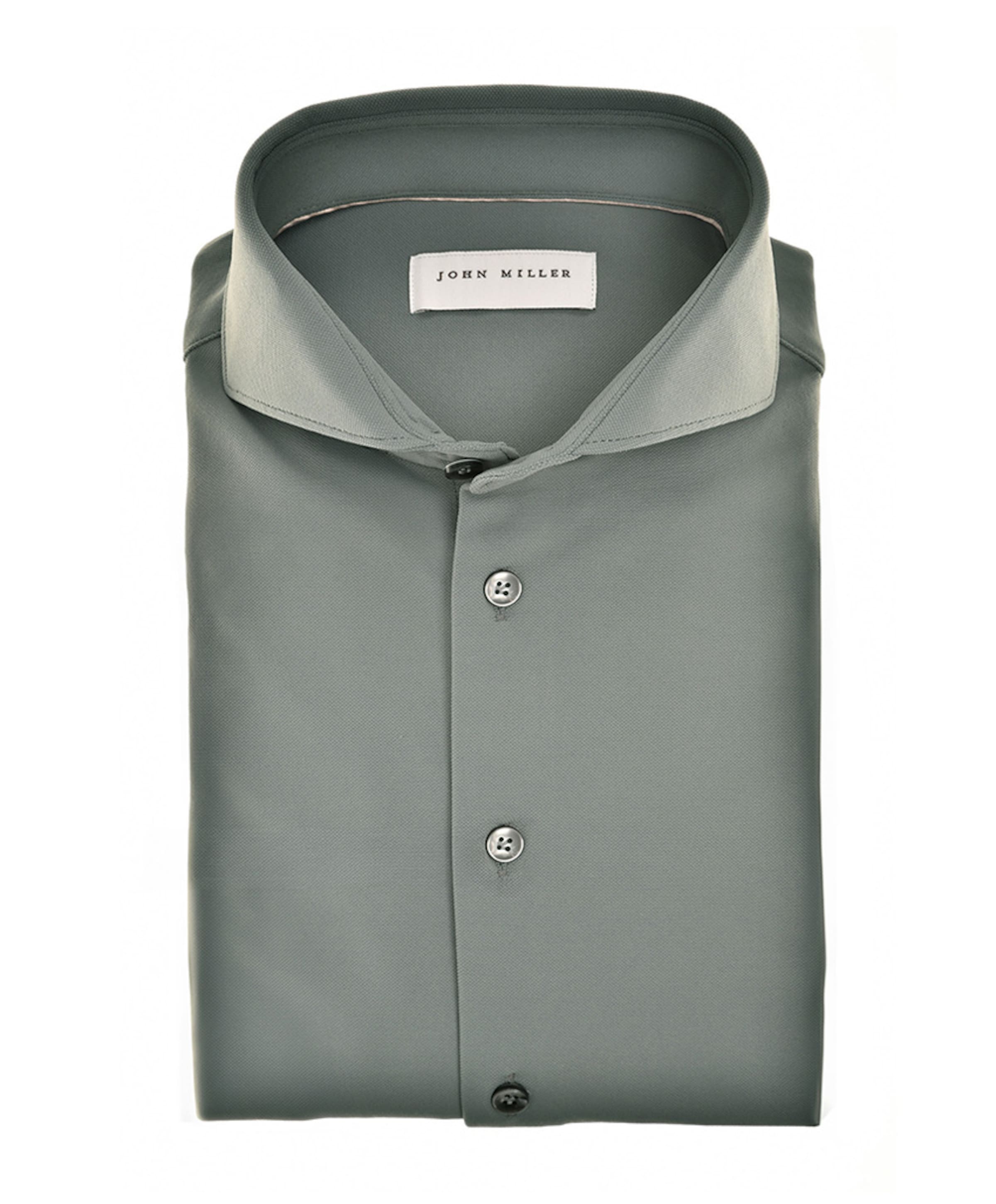 Heren overhemd extra lange mouw grijs