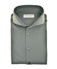 Heren overhemd extra lange mouw grijs