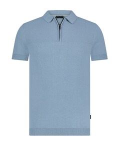 Heren polo blauw