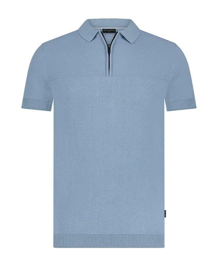 Heren polo blauw