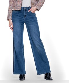 Tape dames jeans blauw