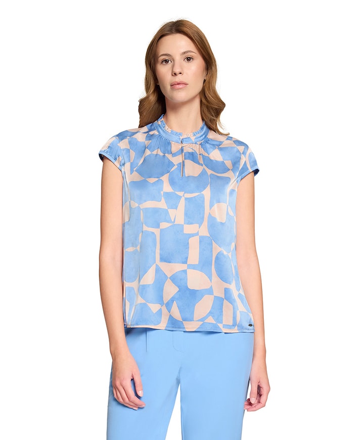Dames blouse blauw