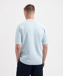 Heren polo blauw
