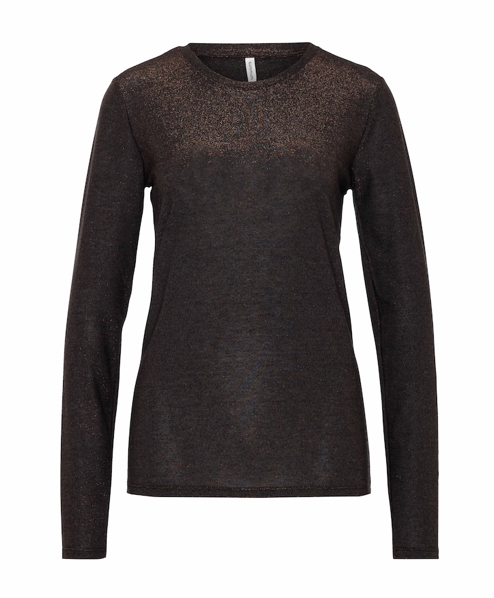 Dames longsleeve bruin