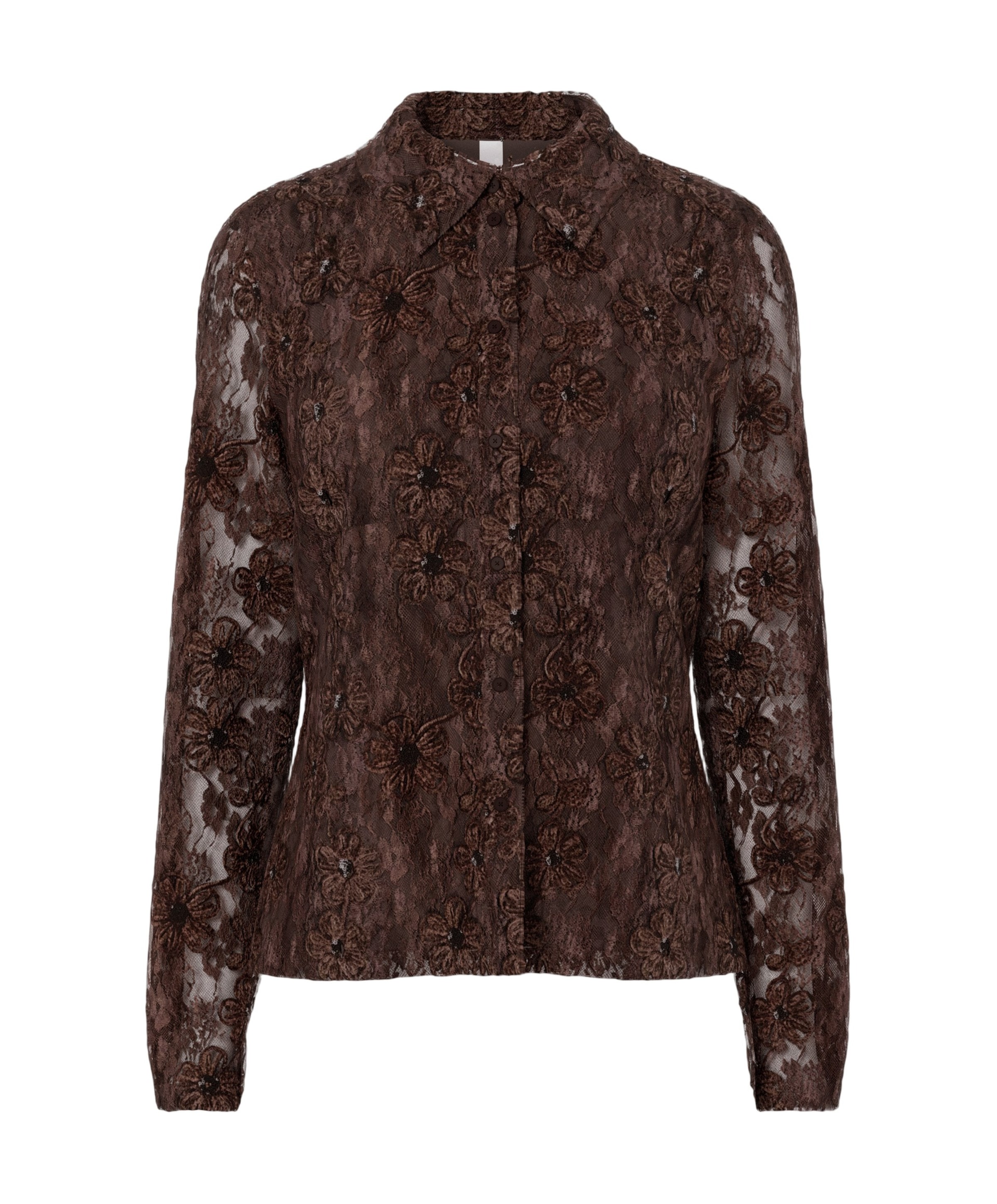 Dames blouse bruin
