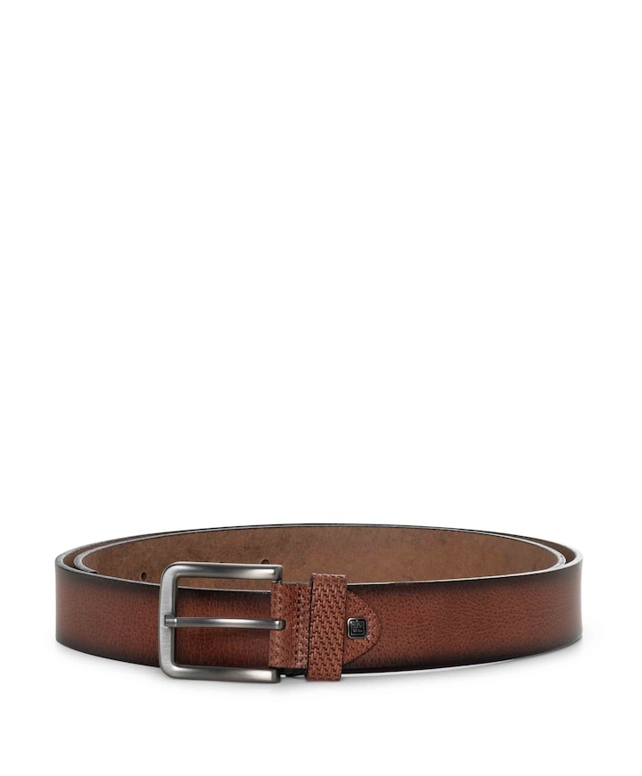 Heren riem beige