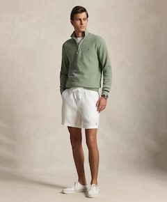 Heren trui met rits groen