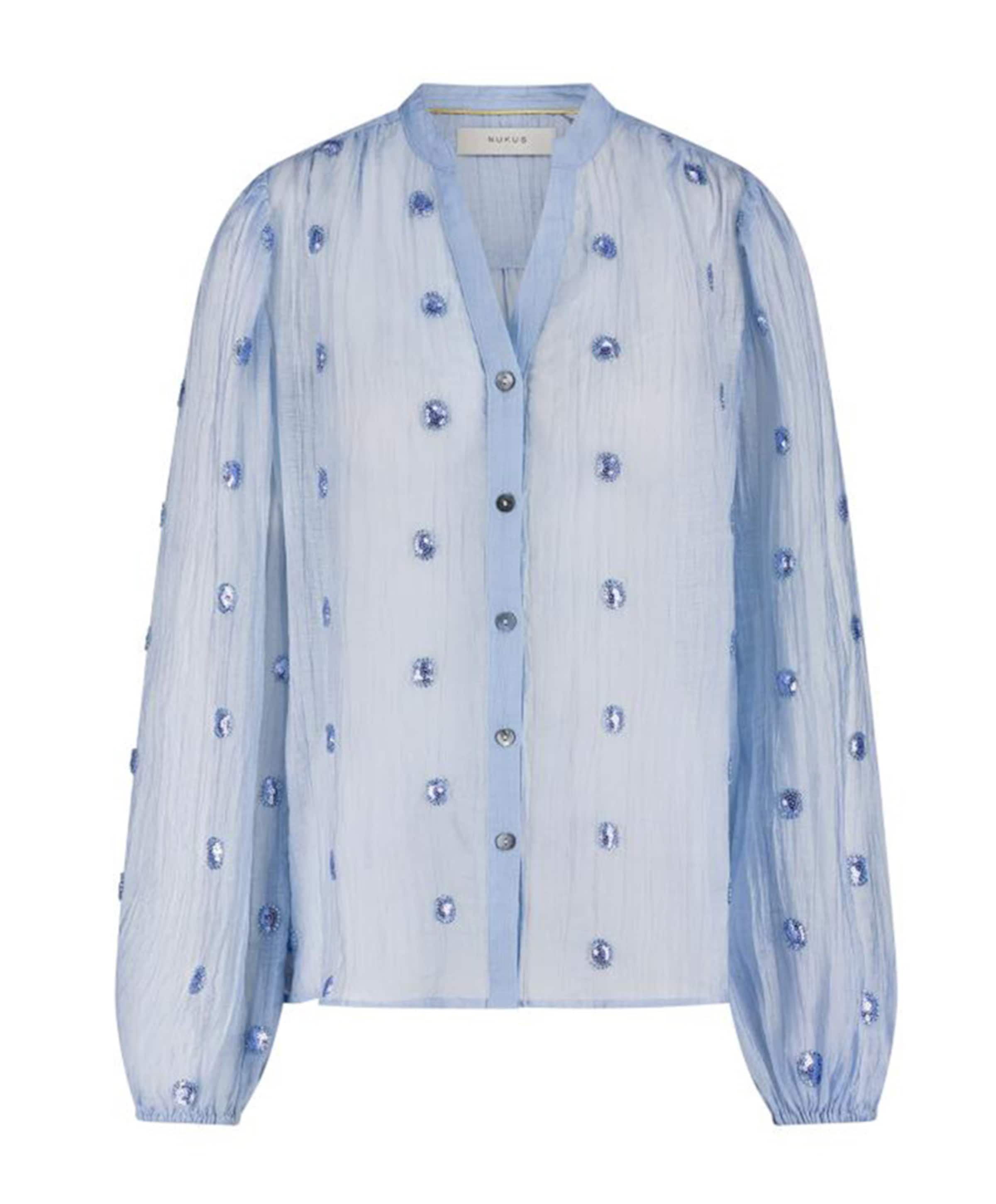 Dames blouse blauw