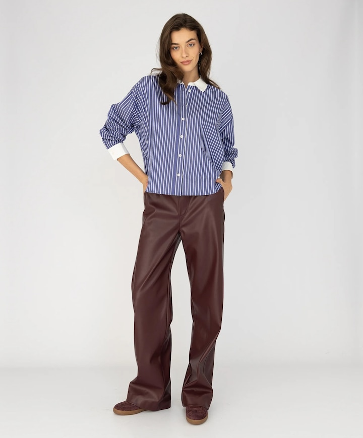 Dames blouse blauw