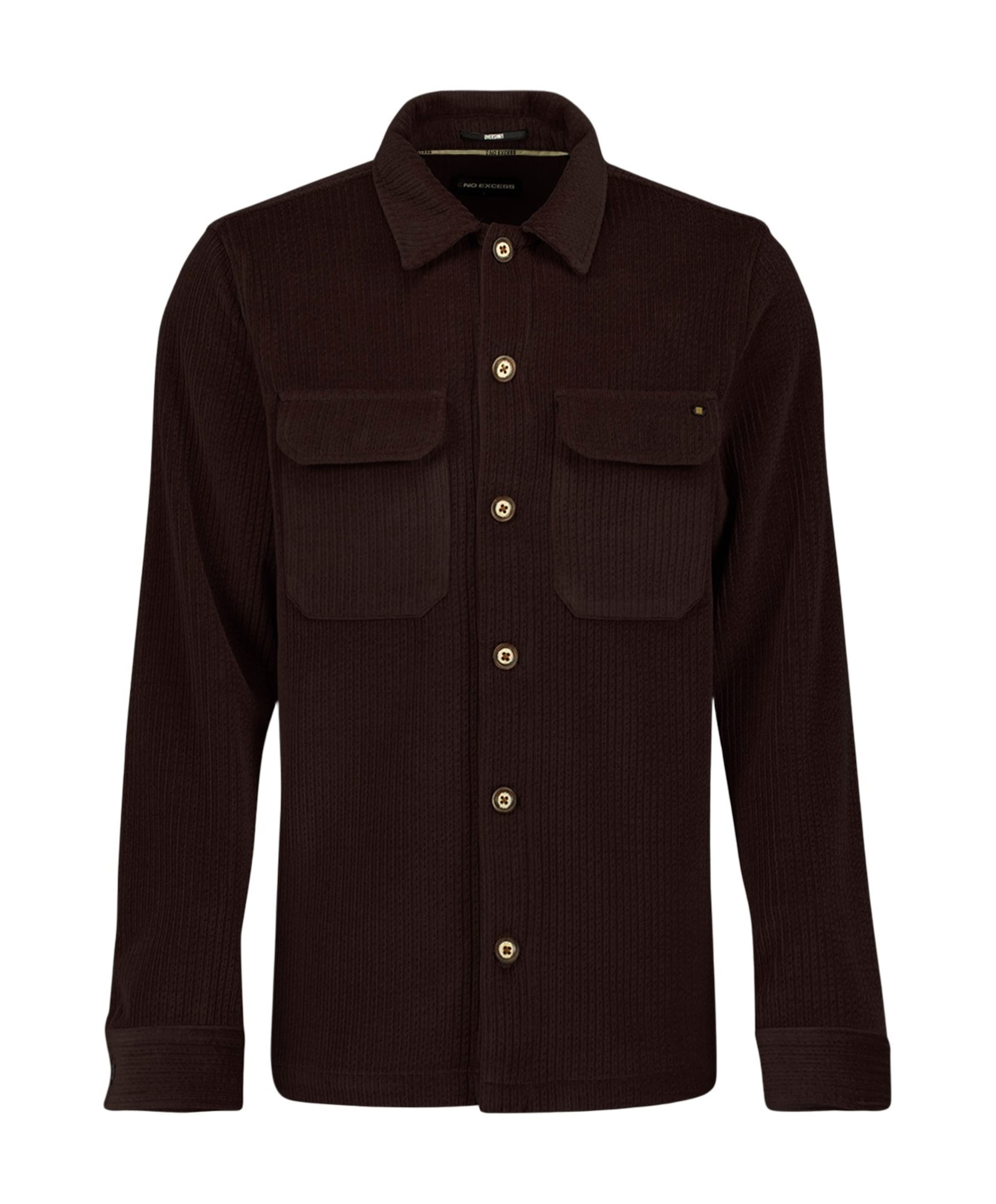 Heren overshirt bruin