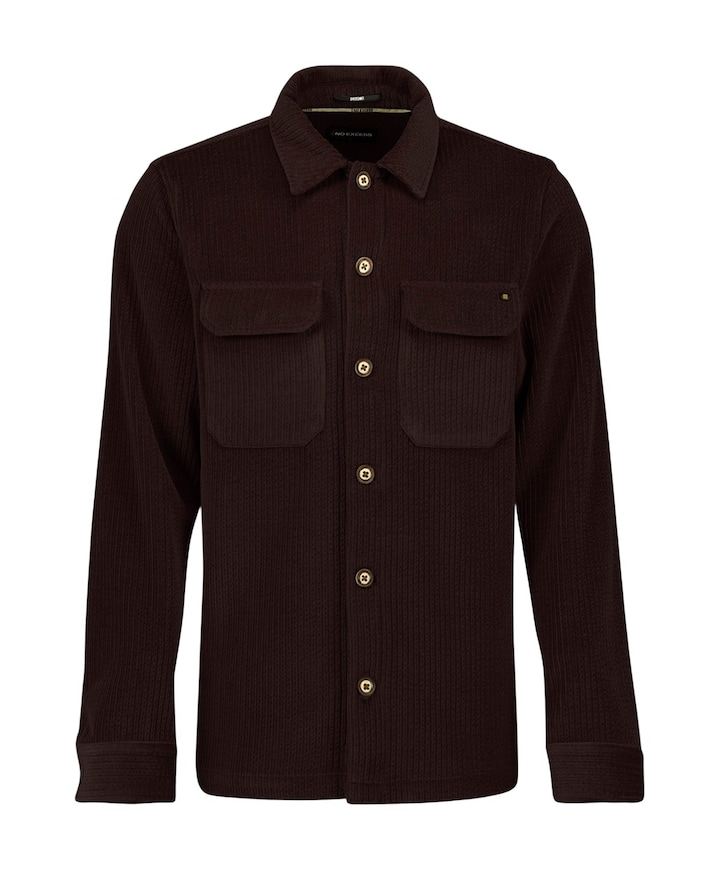Heren overshirt bruin