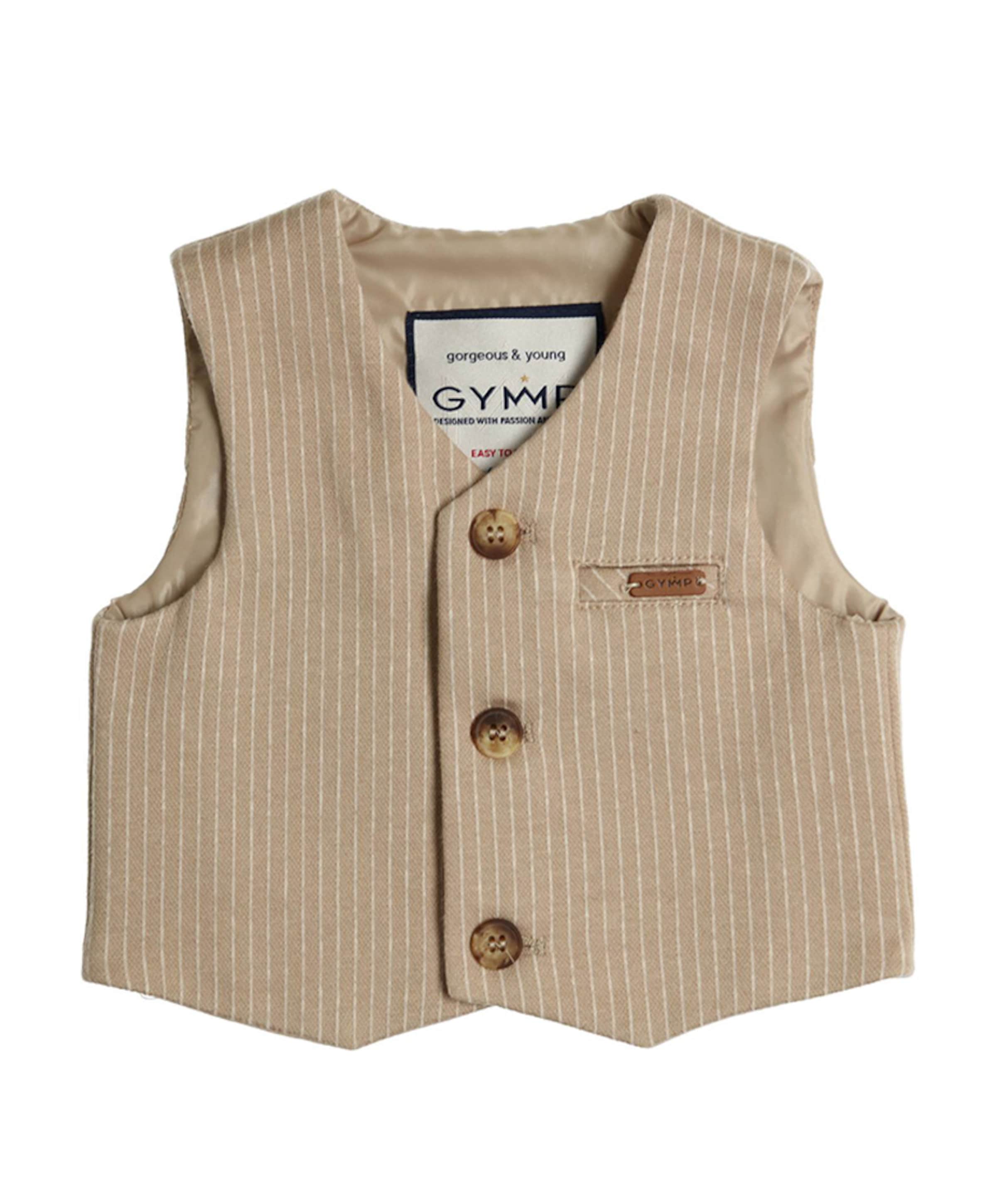 Jongens gilet ecru