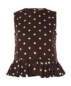 Dames top bruin